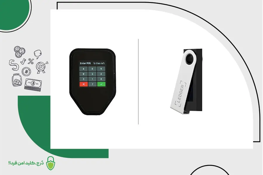 مقایسه کیف پول لجر نانو اس پلاس و دُرج تی