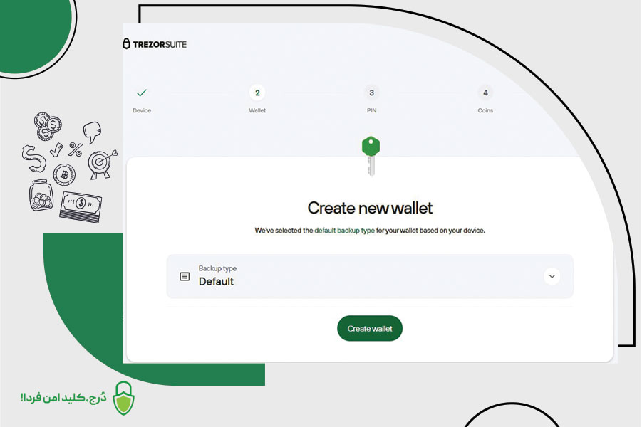 مراحل بازیابی کیف پول سختافزاری درج با استفاده از شمیر بکآپ