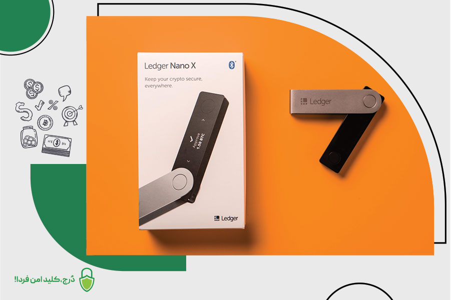 کیف پول سخت‌افزاری لجر نانو ایکس Ledger Nano X